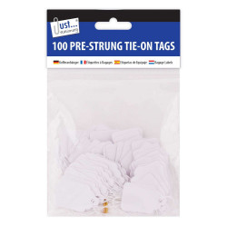 PRE-STRUNG TIE-ON TAGS 100s   4258      