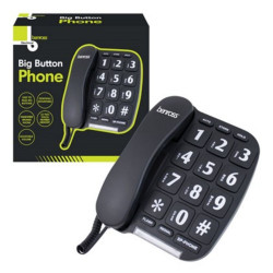 BIG BUTTON TELEPHONE BLACK 44570        