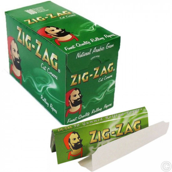 ZIG-ZAG GREEN STANDARD PAPER 100s       