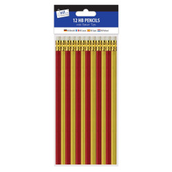 12 HB PENCILS WITH ERASER TOP  5019/48  