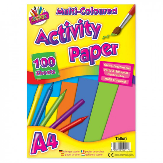 100 SH. A4 ACTIVITY PAPER ASST'D