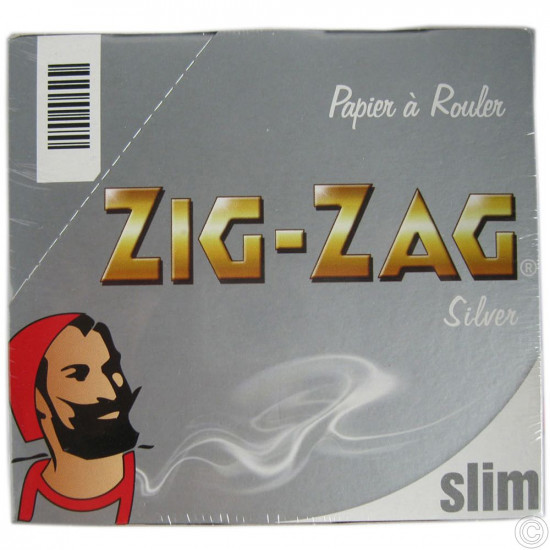 ZIG-ZAG SLIM SILVER PAPER 50s           