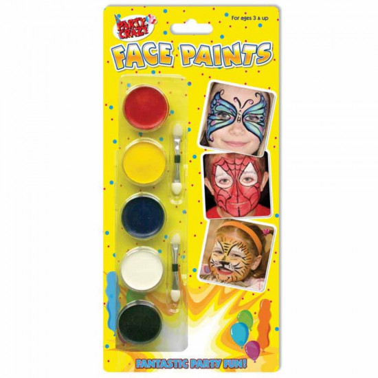 5 PCS FACE PAINTS ON BLISTER CARD
