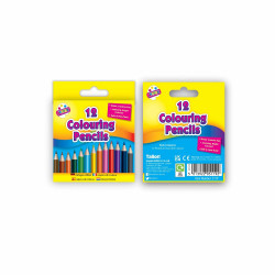 12 HALF SIZED COLOURED PENCILS  5119    