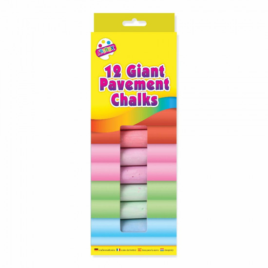 12PC GIANT PAVEMENT CHALKS BOX 5350     