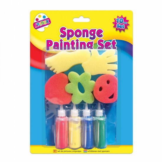 SPONGE PAINTING SET 10PCS   5455        