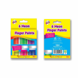 6 NEON FINGER PAINTS   5458             