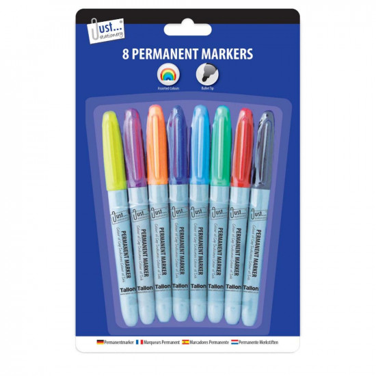 TALLON 8PK PERMANENT MARKERS 5635       