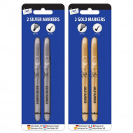 2 Gold & Silver Markers