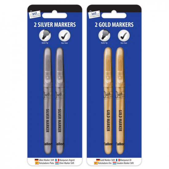 2 GOLD & SILVER MARKERS   5641          