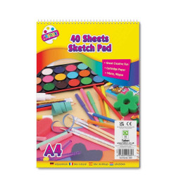 A4 ARTISTS SKETCH PAD 40SHEETS*6PK*     