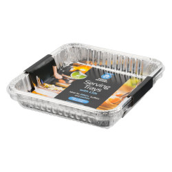 SERVING TRAYS WITH LID 2PK  60012       