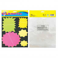 50 LARGE FLUORESCENT STARS  6221