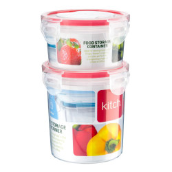 2 ROUND FOOD CONTAINERS 300+500ML       