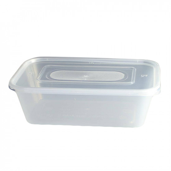 650CC PLASTIC CONTAINER+LID 5PC