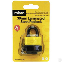 ROLSON 30MM LAMINATED PADLOCK 66511