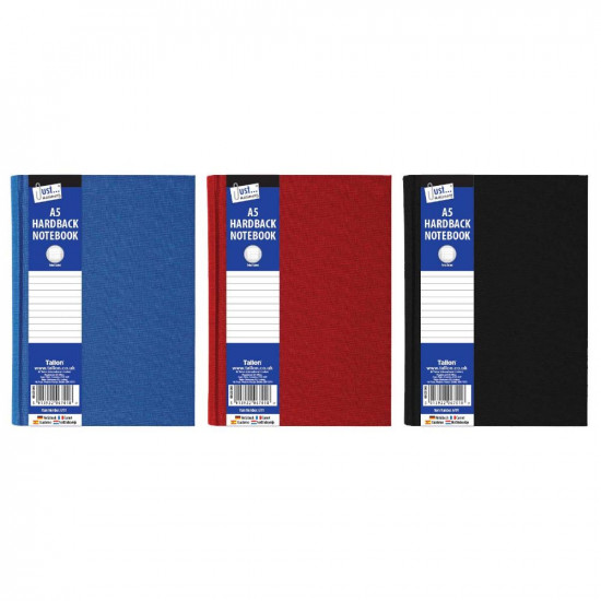 A5 RULED HARDBACK BOOK **6PCS**