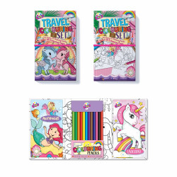 TRAVEL COLOURING SET *NO VAT* 6888      