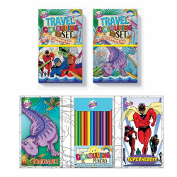 TRAVEL COLOURING SET **NO VAT**  6889