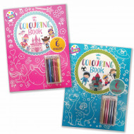 COLOURING BOOK+PENCILS  **NO VAT**