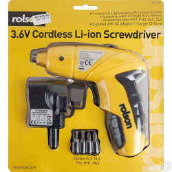 ROLSON 3.6V CORDLESS SCREWDRIVER