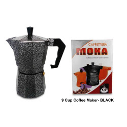 MOKA COFFEE MAKER (BLACK) 9 CUPS        