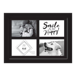 4x6" PHOTO FRAME BLACK (4 PHOTOS) 7960 