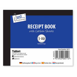 RECEIPT BOOK 80 PAGES **12PK**  8011    