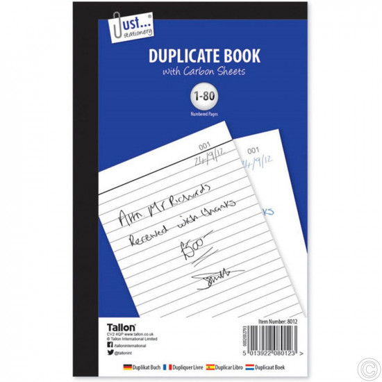 DUPLICATE BOOK 80 PAGES PK 12  (8012)   