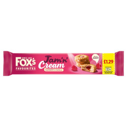 FOX'S JAM N CREAM   **NO VAT** RRP£1.29