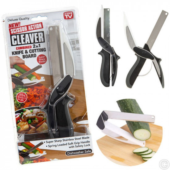 CLEAVER 2IN1 KNIFE & CUTTING BOARD