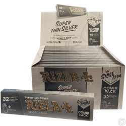 RIZLA SILVER KINGSIZE SLIM COMBI 32s