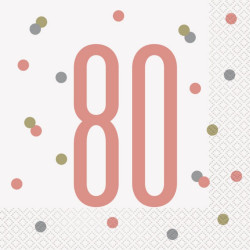 DOTTED PRINT NAPKIN 16PK ASST'D         