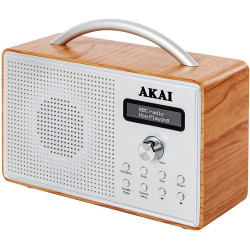 AKAI OAK WOOD DAB RADIO A61018          