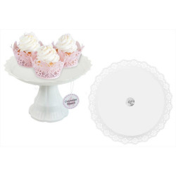 CUP CAKE STAND WHITE    AM2702          