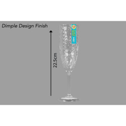 DIMPLED CHAMPAGNE GLASS  AM2742         