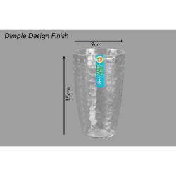 DIMPLED TALL GLASS  AM3201              