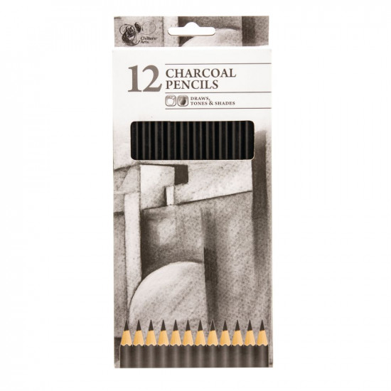 CHARCOAL PENCILS 12PK    ATS1062B       