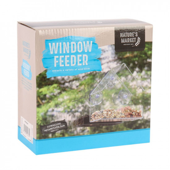 KINGFISHER WINDOW BIRD FEEDER           