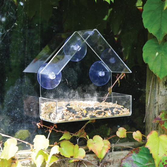KINGFISHER WINDOW BIRD FEEDER           