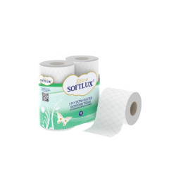 SOFTLUX 3PLY TOILET TISSUE 9ROLLS x5    