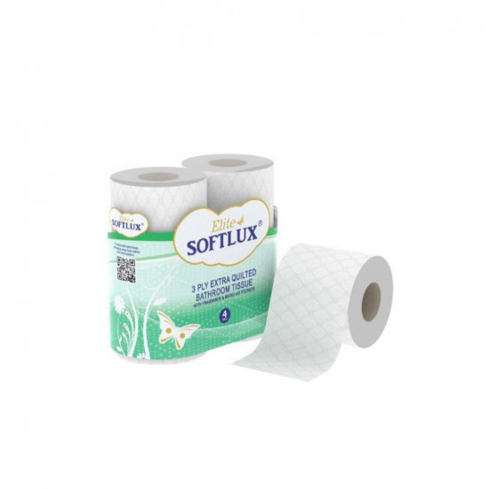 SOFTLUX 3PLY TOILET TISSUE 9ROLLS x5    