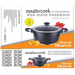 24CM MASTERCOOK DIE-CAST SOUP POT