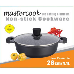 28CM M/COOK DIE-CAST LOW CASSEROLE CCA048