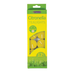CITRONELLA TEALIGHTS 12PK  CH0222       
