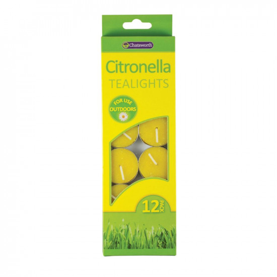 CITRONELLA TEALIGHTS 12PK  CH0222