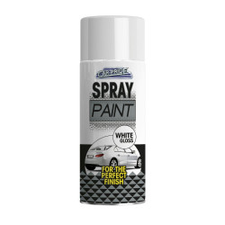 SPRAY PAINT WHITE GLOSS 400ML  CP082