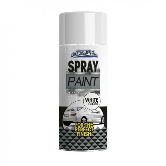 SPRAY PAINT WHITE GLOSS 400ML  CP082