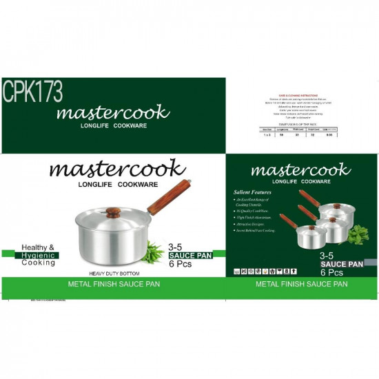 M.COOK SAUCE PAN 3PC SET  3-5  CPK173