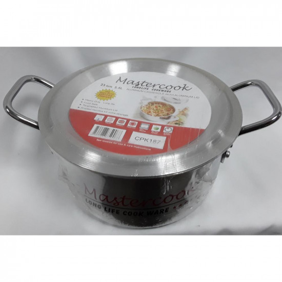 MASTERCOOK ALUM CASSEROLE 23CM 5.4L